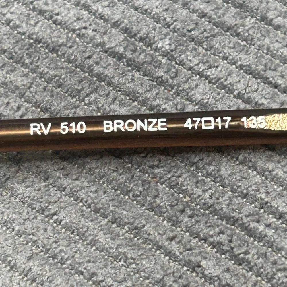 Revlon RV 510 Bronze Oval Y2k Eyeglass Frames 47-17-135 Metal Glasses